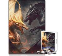 Rompecabezas de Dragones en conflicto para Adolescentes, 1000 Piezas, Juego Educativo, Regalo Memorable, tamaño 50x75cm