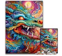 Rompecabezas de Dragones voladores para Adultos, 1000 Piezas, Día de la Madre, cumpleaños y Navidad 50x75cm/19,68x29,52 Pulgadas.