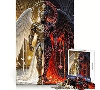 Rompecabezas de dualidad ángel y Demonio de 1000 Piezas para Adolescentes Desarrolla la Capacidad analítica Escape Tranquilo Encaja a la perfección Regalo Ideal para Las Fiestas (38x52cm)