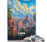 Rompecabezas de El Cairo, Egipto, Paisaje Urbano, 1000 Piezas, Madera, para Adultos y familias, 1000 Piezas (75 x 50 cm)