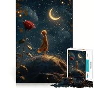 Rompecabezas de El Principito bajo Las Estrellas para Adolescentes, 1000 Piezas, Juguete para ejercitar la Mente, fácil y Divertido de armar, Regalo Ideal 38x52cm