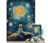 Rompecabezas de El Principito del Cielo Nocturno 1000 Piezas Toda la Familia Apto para niños de 1 a 14 años (50x75cm)