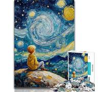 Rompecabezas de El Principito del Cielo Nocturno para Adolescentes, 1000 Piezas, Juego Educativo, desafío, Juguete, decoración de Pared, cumpleaños y Navidad 75x50cm