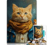 Rompecabezas de El Principito Gato (1000 Piezas) para Adultos, Juguete Educativo Intelectual Relajante, Regalo de cumpleaños, decoración de Pared (50x75cm)