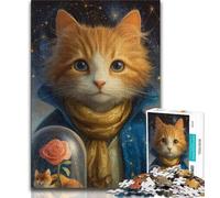 Rompecabezas de El Principito Gato para Adolescentes, 1000 Piezas, Juegos educativos, decoración de Pared, cumpleaños y Navidad (50x75cm)