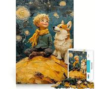 Rompecabezas de El Principito y el Corgi para Adultos, 1000 Piezas, estimula la Memoria, diversión Relajante, Corte, Regalo Original 50x75cm