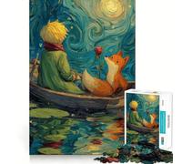 Rompecabezas de El Principito y el Zorro de 1000 Piezas para Adolescentes Juego de ingenio, Tiempo de Paz, 50x75cm