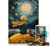 Rompecabezas de El Principito y el Zorro para Adultos, 1000 Piezas Juguete Inteligente para el hogar Disfrute de un Corte preciso Decoración de Pared 38x52cm