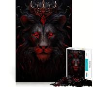 Rompecabezas de El Rey León Furioso,1000 Piezas,Juguete para desarrollar la Capacidad cognitiva,Superficie Lisa y sin Rebabas,Actividad Relajante para Grupos en Interiores (38x26cm)