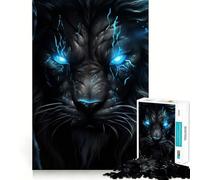 Rompecabezas de El Rey León Furioso de 1000 Piezas,Juguete Creativo para desarrollar la Habilidad,componentes Resistentes y de Corte Limpio,Ideal para Viajar,Juego Mental,Regalo (38x52cm)