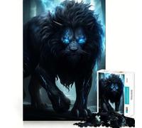 Rompecabezas de El Rey León Furioso para Adultos,1000 Piezas,Juego Think Boost,Estructura de Encaje precisa,fácil de Aprender,diversión para Toda la Familia (38x26cm)