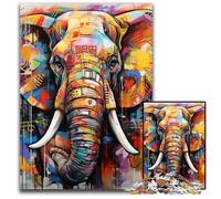 Rompecabezas de Elefante de 1000 Piezas, Rompecabezas imposibles para Adultos, cumpleaños y festividades, 26x38cm/10,23x14,96 Pulgadas