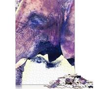 Rompecabezas de Elefante de cartón 100% Reciclado, de Primera Calidad, para Adultos y niños, 1000 Piezas (26 x 38 cm)