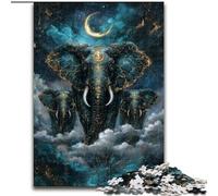 Rompecabezas de Elefante mágico para Adolescentes, 1000 Piezas, un desafío difícil y antiestrés para la decoración del hogar para Mayores de 14 años (26x38cm)