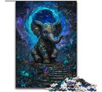 Rompecabezas de Elefante Misterioso para Adolescentes, 1000 Piezas, Juegos Relajantes Que Fortalecen el Amor en Parejas, para Mayores de 14 Años (50x75cm)