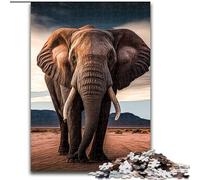 Rompecabezas de Elefante para Adultos, un Juego desafiante para Disfrutar en Familia con Piezas aleatorias Que encajan Perfectamente tamaño 50x75cm