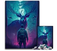 Rompecabezas de Encuentro Mágico para Adultos,Rompecabezas Imposible de 1000 Piezas para Adultos,Desafío Mental, Adolescentes y Decoración del Hogar,26x38cm/10,23x14,96 Pulgadas