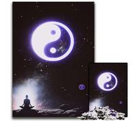 Rompecabezas de energía Zen de Yin Yang Yoga de 1000 Piezas para Adultos. Rompecabezas desafiante y Relajante para Adolescentes. 1000 Piezas (75 x 50 cm).