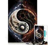 Rompecabezas de Equilibrio Yin y Yang para Adolescentes,1000 Piezas,Juego para estimular la Mente,Piezas sin Rebabas,Corte Limpio,fácil de Aprender,diversión para Toda la Familia (50x75cm)