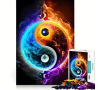 Rompecabezas de Equilibrio Yin y Yang para Adultos,1000 Piezas,para Mejorar la concentración,Divertido,tamaño Uniforme,Piezas precisas,Actividad para Fortalecer los Lazos Familiares (38x52cm)