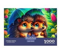 Rompecabezas de Erizo 1000 Piezas, Excelentes Regalos, Juguete desafiante, Juegos educativos, decoración para el hogar para Adultos y niños Mayores de 14 años, 70x50 cm/1000 pzas