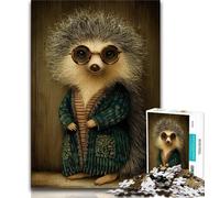 Rompecabezas de Erizo con Traje de 1000 Piezas para Adultos Ideal para aliviar el estrés fomentar el Amor en Pareja 38x26cm