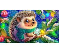 Rompecabezas de erizo de 1000 piezas, juguete educativo, juguete desafiante imposible para adultos y niños, erizos, 38 x 26 cm, 1000 unidades