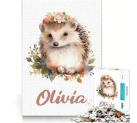 Rompecabezas de Erizo de Olivia Nursery de 1000 Piezas para Adultos, Juguete para estimular la lógica, Divertido y Elegante, Regalo (50x75cm)