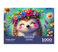 Rompecabezas de Erizo para Adultos y niños. 1000 Piezas, Excelentes Regalos, Juguete desafiante, Juego Educativo, decoración para el hogar para Juegos educativos y Regalos, 70x50 cm/1000 pzas