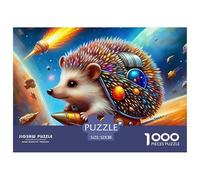Rompecabezas de Erizo para Adultos y niños. 1000 Piezas, Excelentes Regalos, Juguete desafiante, Juego Educativo, decoración para el hogar para Adultos y niños Mayores de 14 años, 52x38 cm/1000 pzas