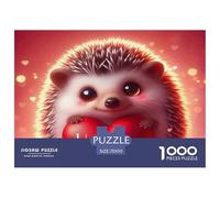 Rompecabezas de Erizo para Adultos y niños. 1000 Piezas, Excelentes Regalos, Juguete desafiante, Juego Educativo, decoración para el hogar para Juegos educativos y Regalos, 70x50 cm/1000 pzas