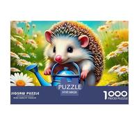 Rompecabezas de Erizo para Adultos y niños. 1000 Piezas, Juguete desafiante caprichoso, Juego Educativo, decoración para el hogar para Adultos y niños Mayores de 14 años, 38x26 cm/1000 pzas