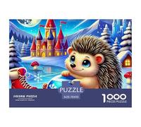Rompecabezas de Erizo para Adultos y niños. 1000 Piezas, Juguete desafiante Casi Imposible, Juegos educativos, decoración para el hogar para Juegos educativos y Regalos, 70x50 cm/1000 pzas