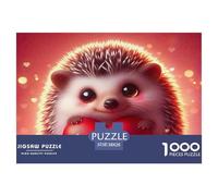 Rompecabezas de Erizo para Adultos y niños. 1000 Piezas, Juguete desafiante Casi Imposible, Juegos educativos, decoración para el hogar para Juegos educativos y Regalos, 38x26 cm/1000 pzas