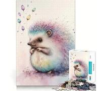 Rompecabezas de Erizo pequeño para Adultos, 1000 Piezas, Juguete Inteligente, Divertido y Casual, Corte preciso, Regalo artístico 38x52cm