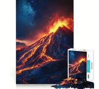 Rompecabezas de erupción volcánica con 1000 Piezas Divertido y con tecnología Avanzada de Corte láser Ideal para el Entretenimiento en Interiores Durante Las Vacaciones (38x52cm)