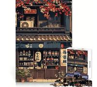 Rompecabezas de escaparate japonés Vintage de 1000 Piezas para Adolescentes Entrenamiento Inteligente, Ocio Tranquilo, Corte Impecable, Regalo Encantador (50x75cm)