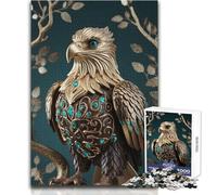 Rompecabezas de Escultura de águila Real para Adolescentes, 1000 Piezas, solución de Problemas, Educativo, Divertido, Maravilloso y considerado Regalo, tamaño 38x52cm