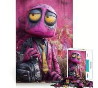 Rompecabezas de Escultura de Robot Triste para Adultos, 1000 Piezas, Mejora la Memoria, relaja la Mente, Pieza de colección de Arte de Bordes Afilados (38x52cm)