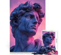 Rompecabezas de Escultura Vaporwave con iluminación de neón para Adolescentes, 1000 Piezas, diversión Intelectual, Entretenimiento Relajante, Corte Fino, Regalo de Invierno (50x75cm)