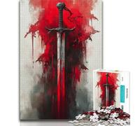 Rompecabezas de Espada mágica Medieval de 1000 Piezas para Adolescentes, un Regalo desafiante y difícil para Toda la Familia (38x26cm)