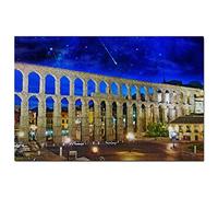Rompecabezas de España de 1000 piezas, rompecabezas de Acueducto de España Segovia, obras de arte, viajes, recuerdo, madera