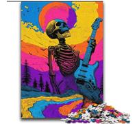 Rompecabezas de Esqueleto de fantasía de 2000 Piezas para Adultos y Adolescentes Juego desafiante y Educativo para Toda la Familia, Ideal para cumpleaños y Navidad (70x100cm)