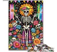 Rompecabezas de Esqueleto de no Muertos para Adolescentes, 1000 Piezas, Divertido Juego de ensamblaje en casa, Regalo de cumpleaños, Regalo de Viaje 50x75cm