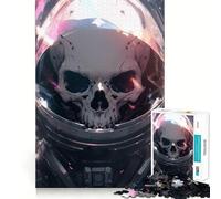 Rompecabezas de Esqueleto del ejército Espacial de 1000 Piezas para Adultos y Adolescentes Juguete de lógica sólida, Divertido y silencioso Corte de precisión Elige tu Deseo de Papá Noel (38x26cm)