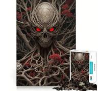Rompecabezas de Esqueleto Zombie de 1000 Piezas para Adolescentes Juego de Habilidad Mental Corte láser para un Ajuste Actividad grupal Relajante para Interiores (38x52cm)