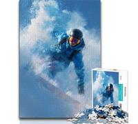 Rompecabezas de esquí para Adultos, 1000 Piezas, difícil de Usar, Ayuda a ejercitar el Cerebro, Juguetes adictivos para Cultivar la Paciencia, Gran Regalo, 50x75cm