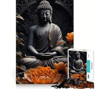 Rompecabezas de Estatua de Buda Espiritual de 1000 Piezas para Adultos, Juguete para ejercitar la Mente, Alivio del estrés, diseño para armar, Regalo Elegante 38x26cm