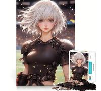 Rompecabezas de estética de fútbol Anime para Adultos,1000 Piezas,Juego de Memoria,Ajuste Firme,Montaje Seguro,Juego de construcción de Conexiones significativas (50x75cm)