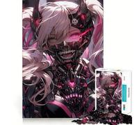 Rompecabezas de Estilo Anime futurista de 1000 Piezas para Adolescentes Juego Que estimula el Cerebro Encaja Perfectamente sin Huecos Actividad Relajante para Grupos en Interiores (38x52cm)